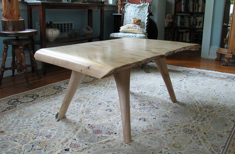 maple slab coffee table